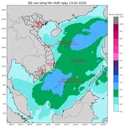 Bản tin dự báo sóng 10 ngày tới (từ ngày 13/02 đến ngày 22/02/2026)