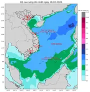 Bản tin dự báo sóng 10 ngày tới (từ ngày 18/02 đến ngày 27/02/2026)
