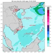 Bản tin dự báo sóng 10 ngày tới (từ ngày 23/02 đến ngày 04/03/2026)