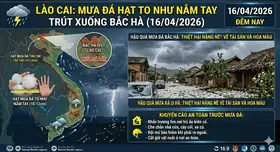 LÀO CAI: MƯA ĐÁ HẠT TO NHƯ NẮM TAY TRÚT XUỐNG BẮC HÀ(16/04)