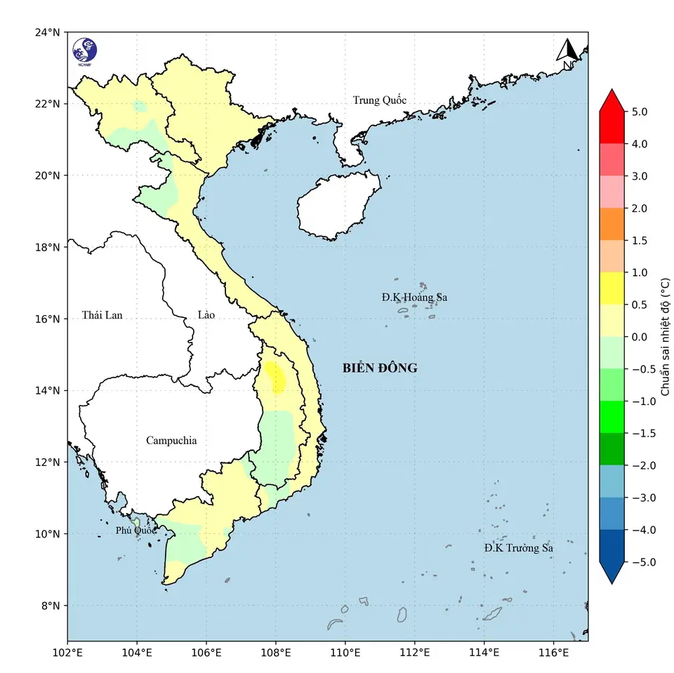 BẢN TIN DỰ BÁO KHÍ HẬU THỜI HẠN THÁNG TRÊN PHẠM VI TOÀN QUỐC (Từ 21/02 - 20/3/2026)