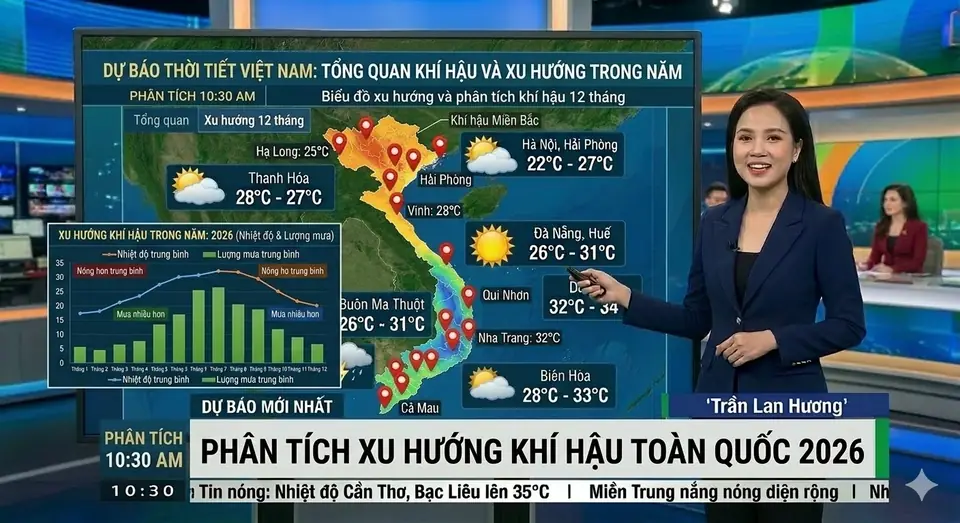 Dự báo thời tiết Việt Nam: Tổng quan khí hậu và xu hướng thời tiết trong năm