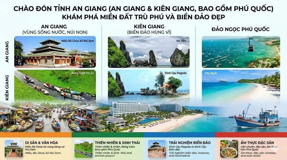 Giới thiệu tỉnh An Giang – Tổng quan địa lý, khí hậu và điều kiện tự nhiên