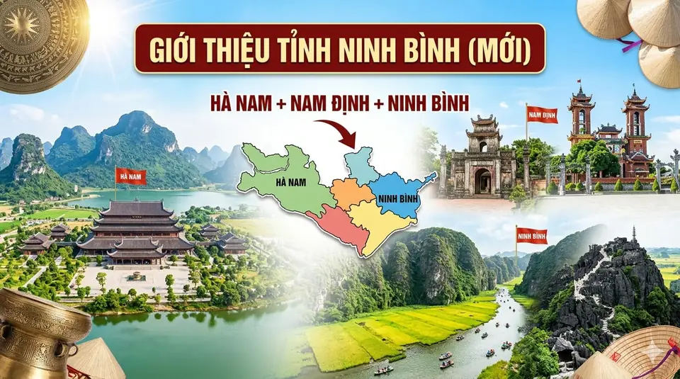 Giới Thiệu Tỉnh Ninh Bình (Mới) – Tổng Quan Địa Lý, Khí Hậu & Kinh Tế (Hà Nam, Nam Định, Ninh Bình)