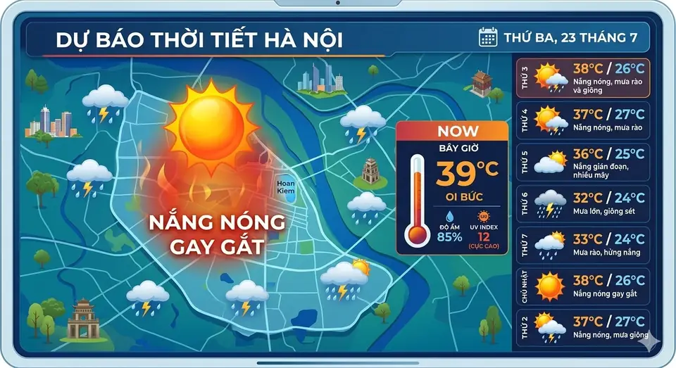 Dự báo thời tiết Hà Nội