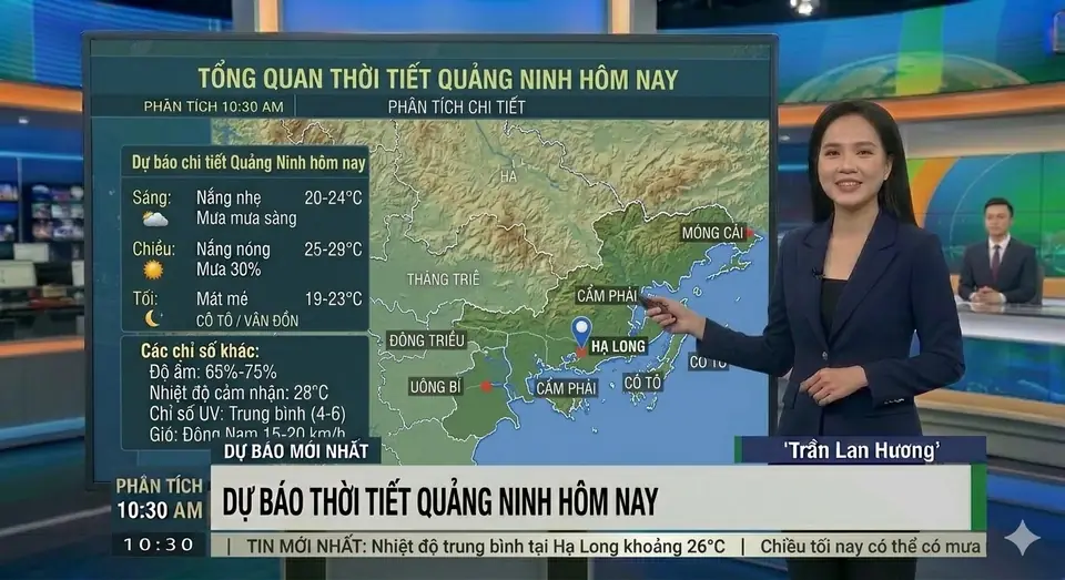 Thời tiết quảng ninh hôm nay 06/04/2026: Mây u ám 27°C